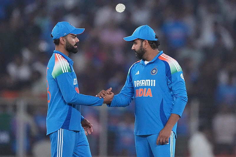 India Vs England IND vs ENG 3rd ODI Cricket Live Pics From Ahmedabad: Rohit Sharma, and Virat Kohli
