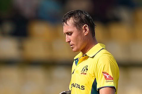 SL vs AUS 1st ODI: Marnus Labuschagne leaves the ground after losing his wicket
