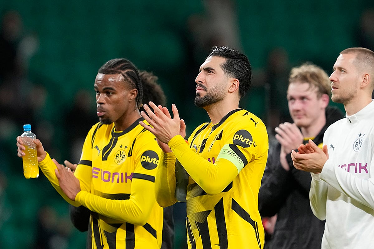 Portugal Soccer Champions League playoff first leg Sporting CP vs Borussia Dortmund: Emre Can
