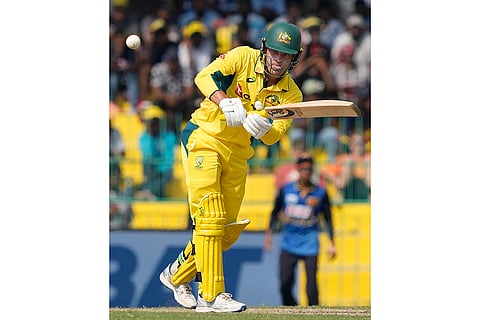 SL vs AUS 1st ODI: Australia's Alex Carey plays a shot