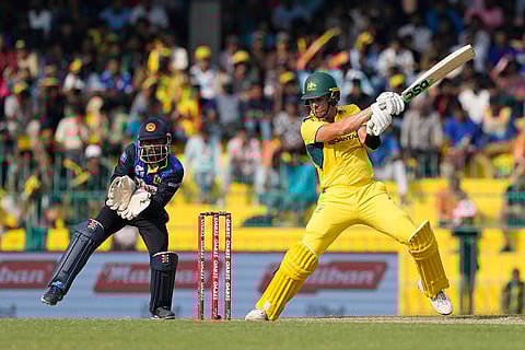 SL vs AUS 1st ODI: Australia's Sean Abbott plays a shot