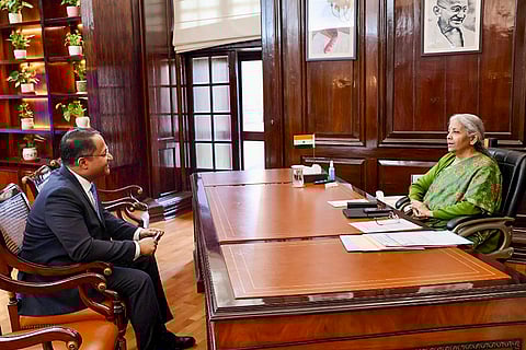 Sitharaman meets Shambhu S Kumaran