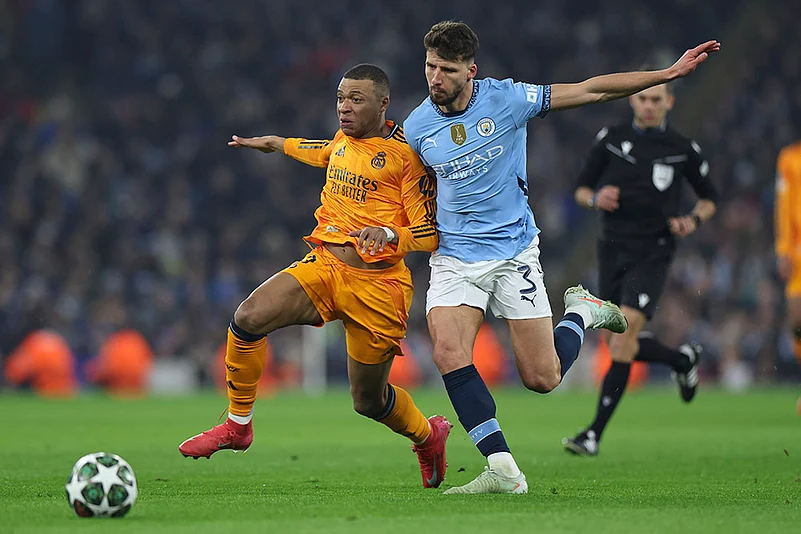 Britain Soccer Champions League playoff first leg Manchester City vs Real Madrid: Ruben Dias