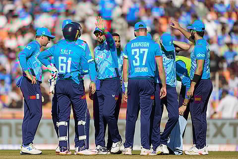 IND vs ENG 3rd ODI: England's players celebrates the wicket of India's Shreyas Iyer 