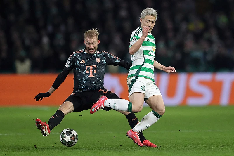 Britain Soccer Champions League playoff first leg Celtic Glasgow Vs Bayern Munich: Konrad Laimer