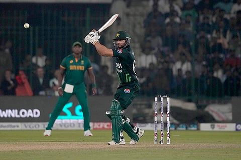 PAK vs SA ODI Cricket: Pakistan's Salman Ali Agha plays a shot