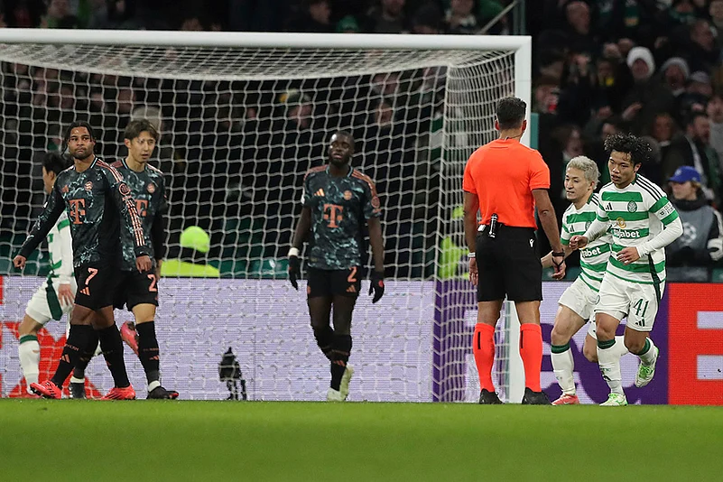 Britain Soccer Champions League playoff first leg Celtic Glasgow Vs Bayern Munich: Daizen Maeda