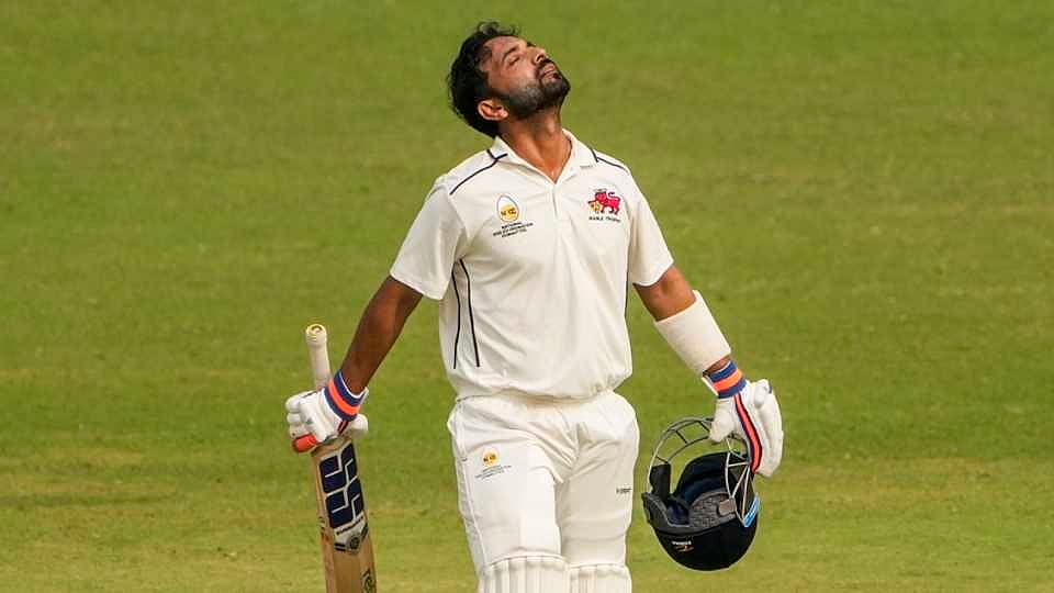 | Photo: PTI : File photo of former Mumbai captain Ajinkya Rahane in the Ranji Trophy 2024-25.