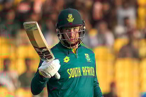 PAK vs SA ODI Cricket: South Africa's Heinrich Klaasen celebrates after scoring fifty