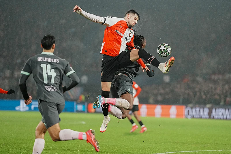 Netherlands Soccer Champions League playoff first leg Feyenoord vs AC Milan: Jakub Moder