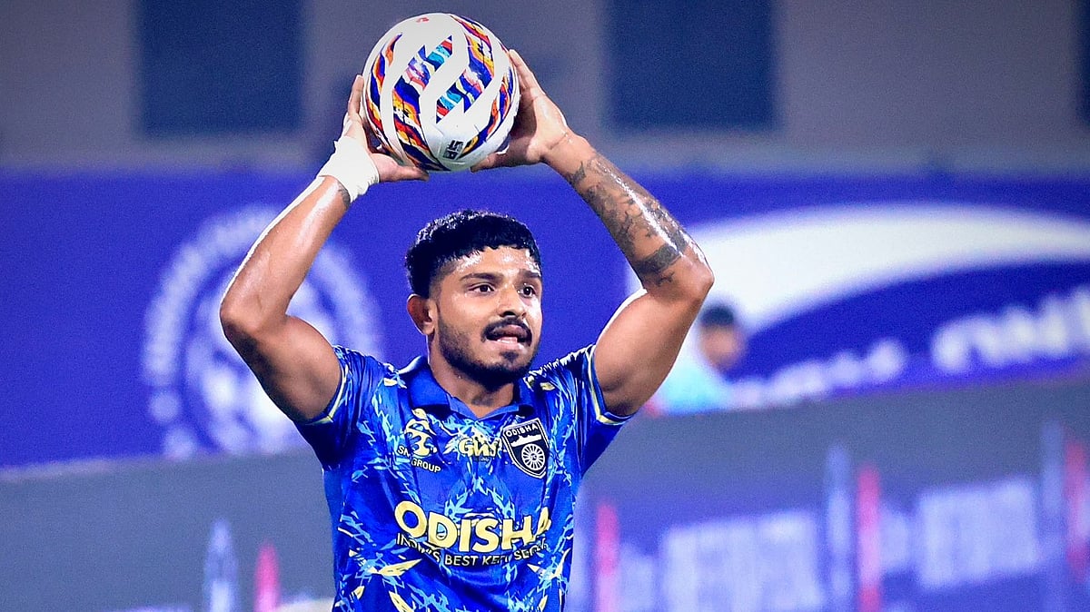 odisha fc X players during the match