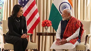 | Photo: AP : Modi Meets Tulsi Gabbard Ahead Of Bilateral Talks With Trump | What's On Agenda