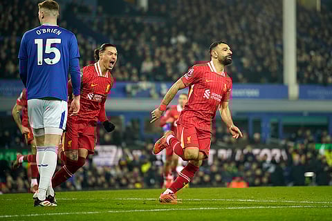 EPL 2024-25: Liverpool's Mohamed Salah celebrates after scoring his side's second goal