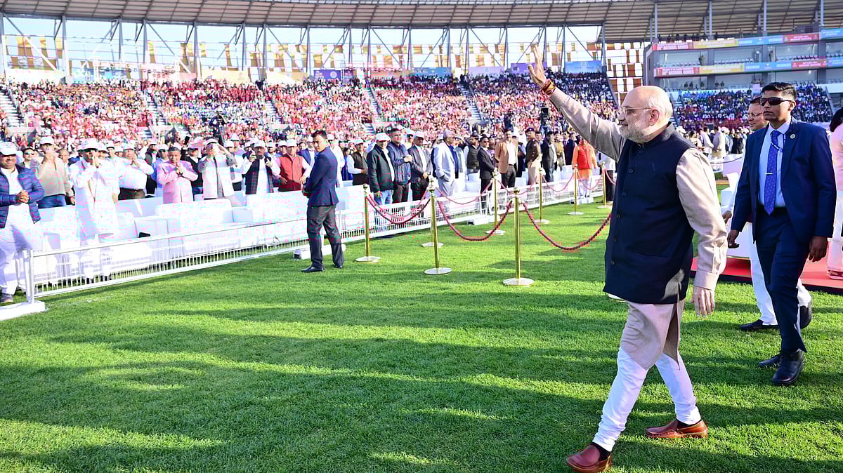 National Games  : Amit Shah at the 38th National Games closing ceremony in Uttarakhand. 