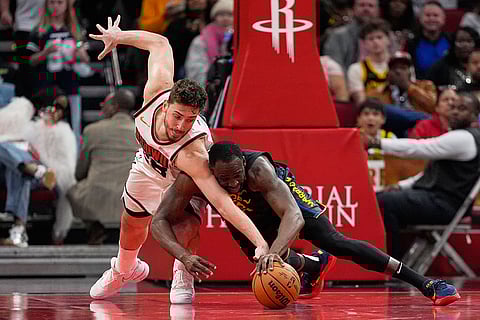 NBA Basketball Game: Houston Rockets vs Golden State Warriors