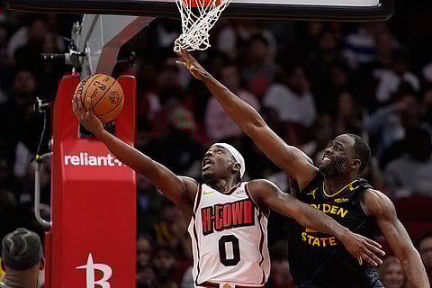 NBA Basketball Game: Golden State Warriors vs Houston Rockets