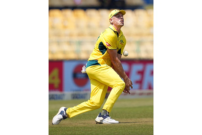 Sri Lanka vs Australia Cricket SL vs AUS 2nd ODI match pics from Colombo: Ben Dwarshuis