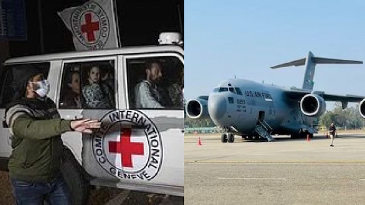 | Image File/AP : Hamas Releases 3 More Hostages, 119 Illegal Indian Immigrants To Arrive Today