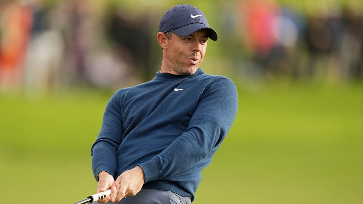 Rory McIlroy in action at the Genesis Invitational