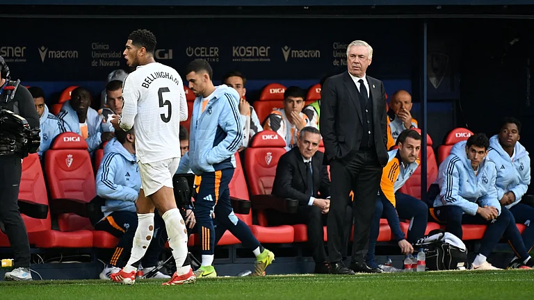 Ancelotti (right) empathised with Bellingham. - null