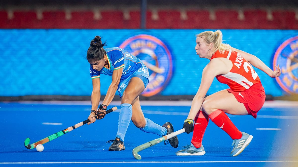 Photo: X | Hockey India : India women vs England women, FIH Hockey Pro League 2024-25 match in Bhubaneswar.