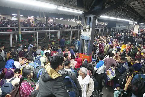 Heavy rush at New Delhi railway station