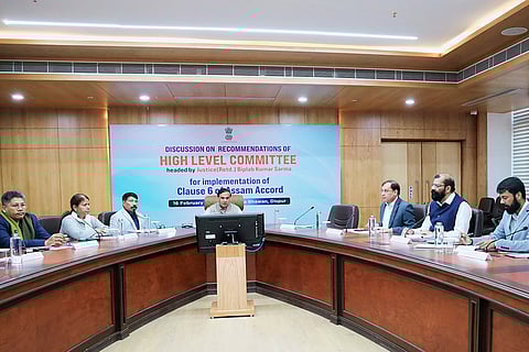 Meeting on Clause 6 of Assam Accord