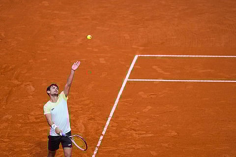 Argentina Open ATP quarterfinals: Mariano Navone serves to Joao Fonseca