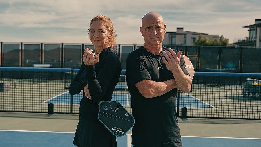 Photo: X | Las Vegas Magazine : Tennis stars Steffi Graf (L) and Andre Agassi.