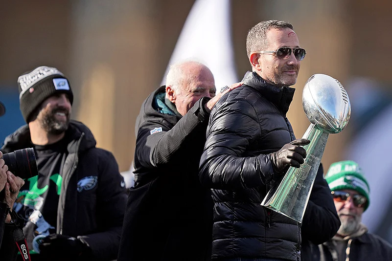 American Football NFL 2024-25 Super Bowl LIX Champions Philadelphia Eagles Parade Howie Roseman