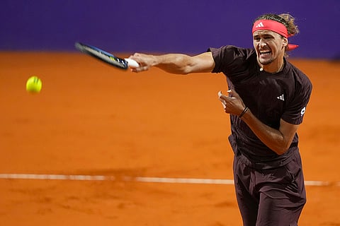 Argentina Open ATP quarterfinals: Alexander Zverev returns the ball to Francisco Cerundolo