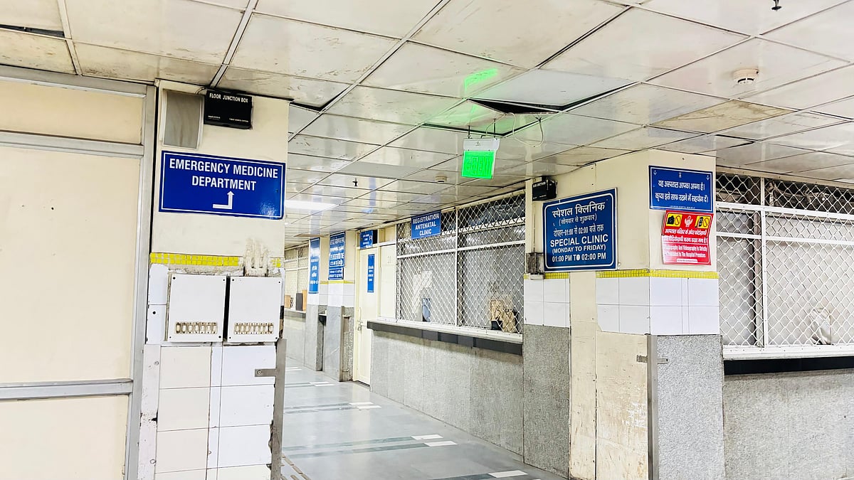 Inside LNJP Hospitals Emergency Building