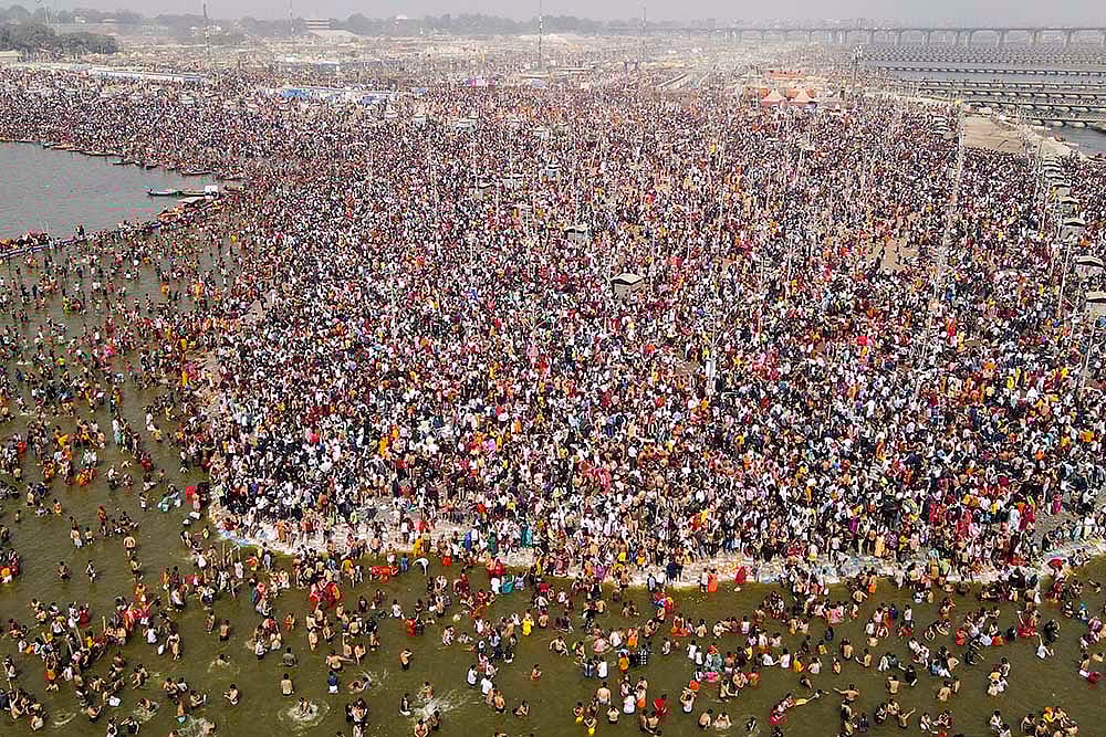 | Photo: PTI : Maha Kumbh Mela 2025 in UP
