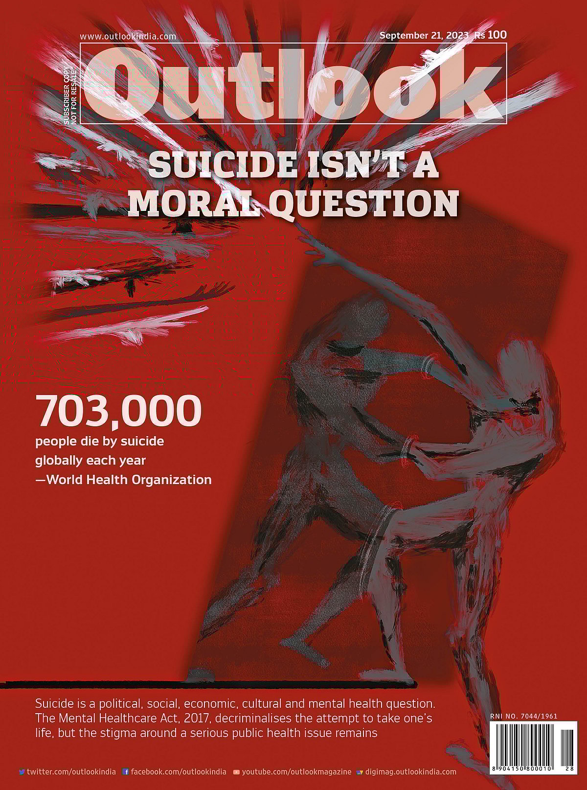 Outlook Cover: Suicide Isnt A Moral Question
