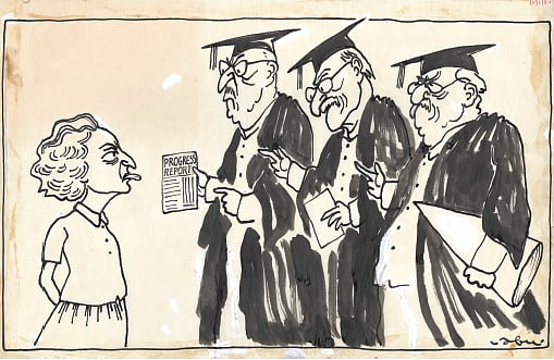 Abu Abraham  : Political cartoonist Abu Abraham was known for his witty jobs at the Indira Gandhi government