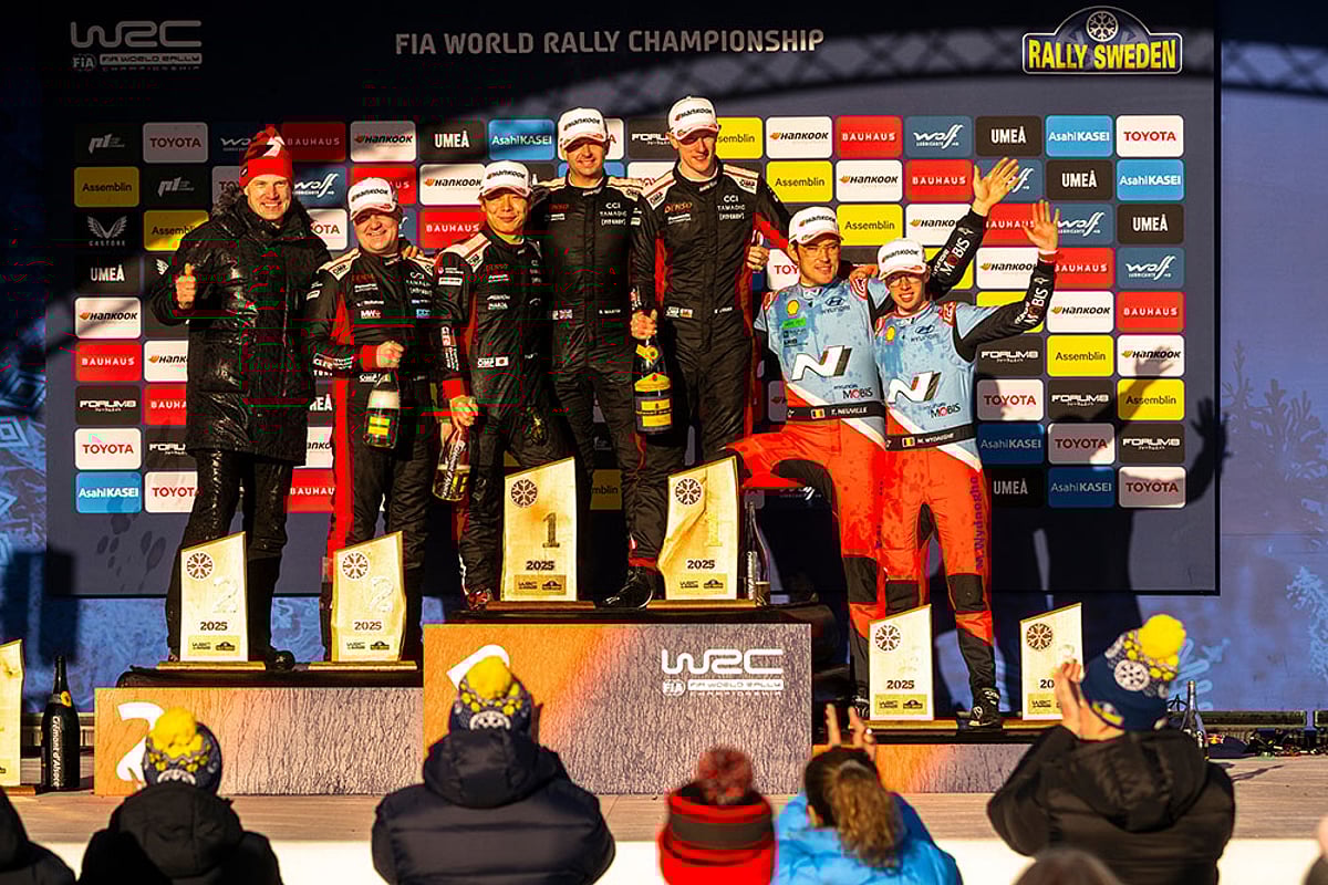 World Rally Championship Sweden WRC 2025: Elfyn Evans, Takamoto Katsuta, Thierry Neuville