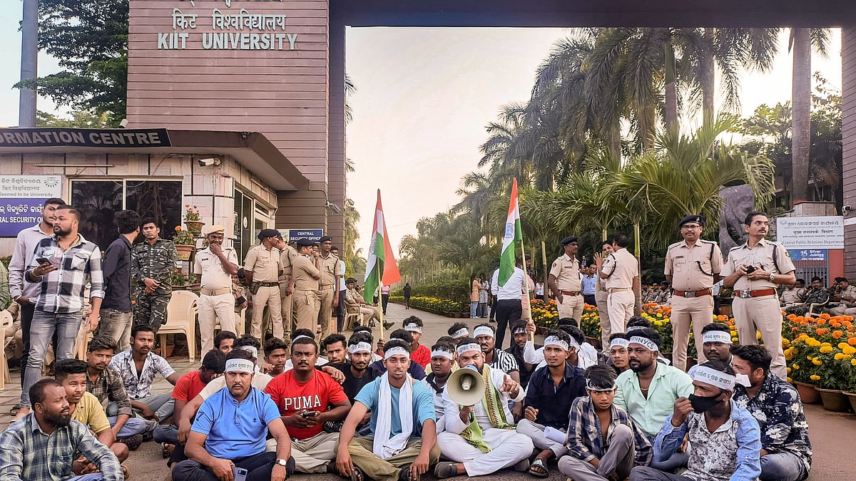 PTI : protest over the death of a Nepali student at the Kalinga Institute of Industrial Technology (KIIT) campus