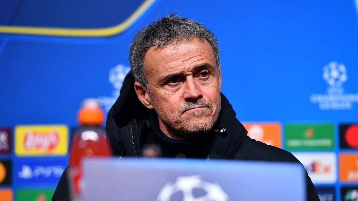 Luis Enrique ahead of PSG's Champions League clash against Brest.