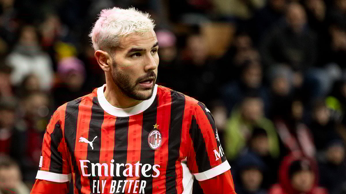 Theo Hernandez was dismissed in Tuesday's Champions League elimination for AC Milan