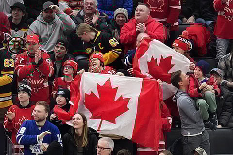 4 Nations Face-Off, Canada vs Finland: Canada fans celebrate