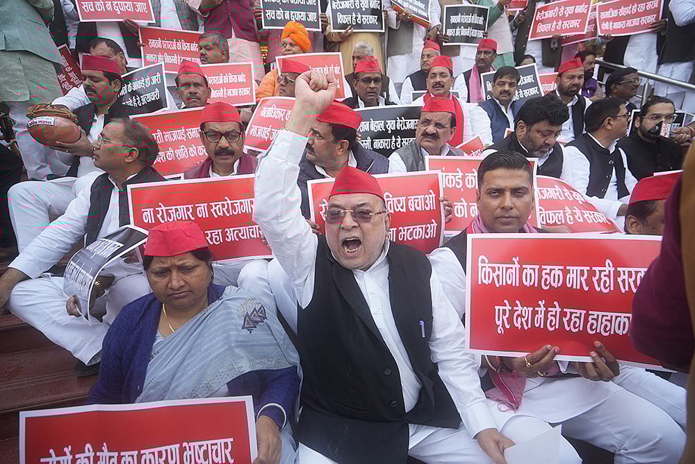 Photo: PTI/Nand kumar : Budget session of UP Assembly