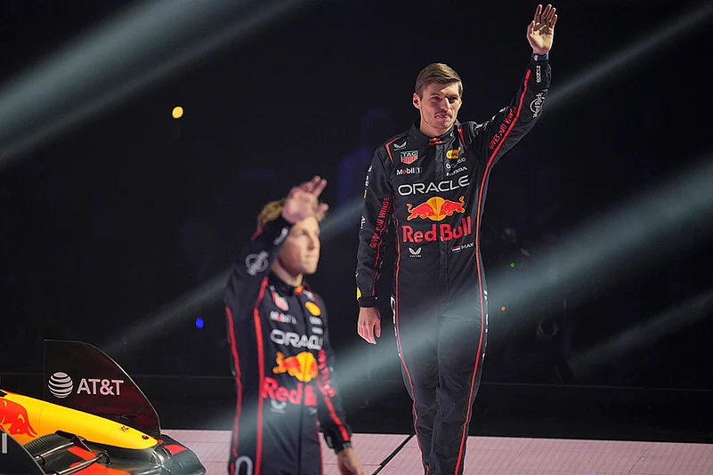 F1 75 Live launch event at the O2 arena in London: Red Bull driver Max Verstappen
