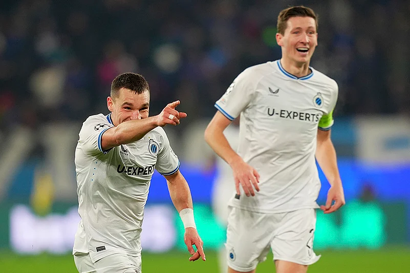 Italy Soccer Champions League playoff second leg Atalanta vs Club Brugge: Ferran Jutgla