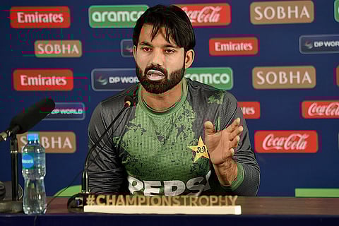 Champions Trophy 2025: Pakistan's Mohammad Rizwan during a press conference