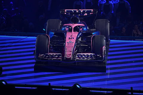 F1 75 Live launch event: The new car of Alpine driver Pierre Gasly