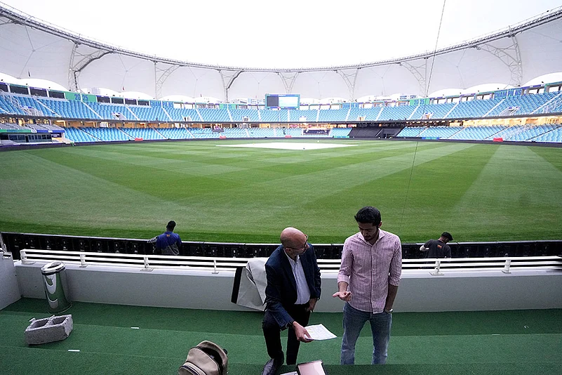 Champions Trophy Cricket 2025: Preparations at Dubai International Cricket Stadium photos_3