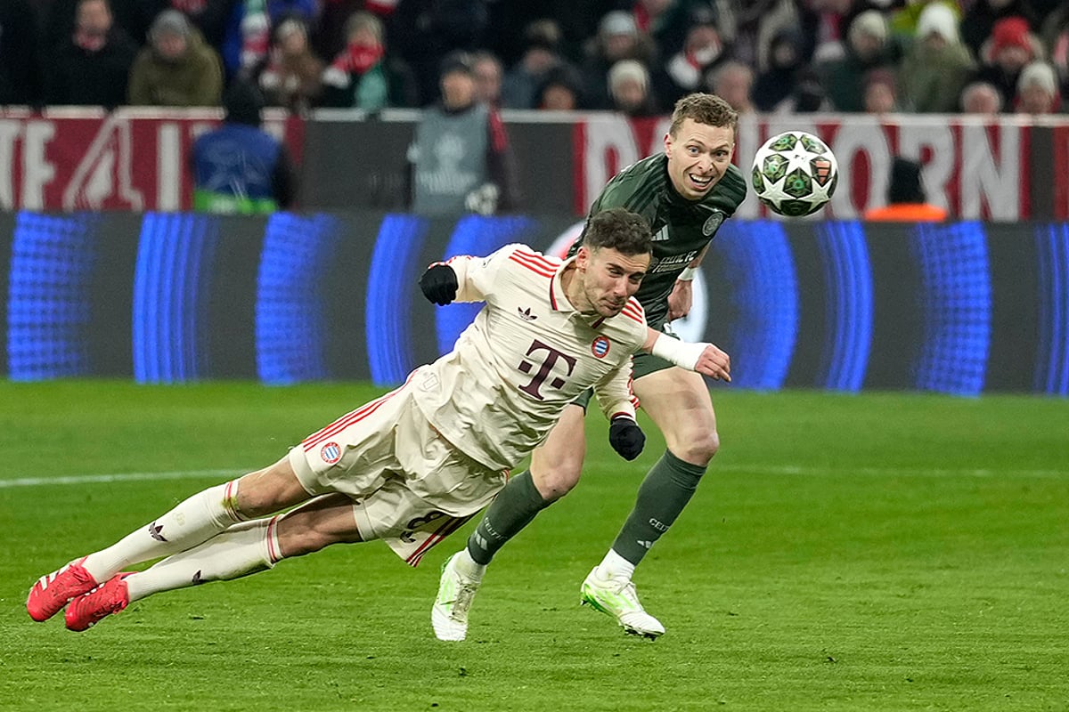 Germany Soccer Champions League playoff second leg FC Bayern Munich vs Celtic Glasgow: Leon Goretzka