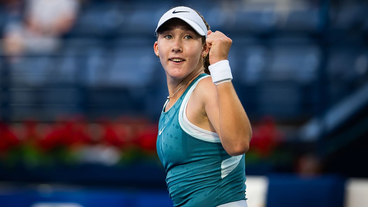 Andreeva made history with her victory over Stearns.