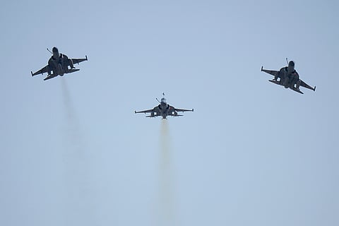 Champions Trophy 2025 Match 1, PAK vs NZ: Pakistani fighter jets fly over the National Bank Stadium