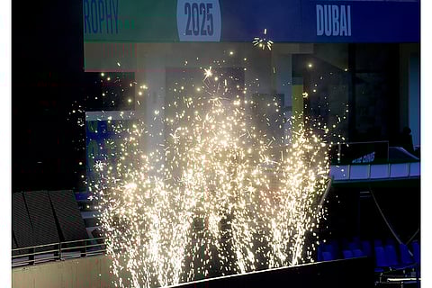Champions Trophy 2025: Fireworks being tested during preparations at Dubai Stadium